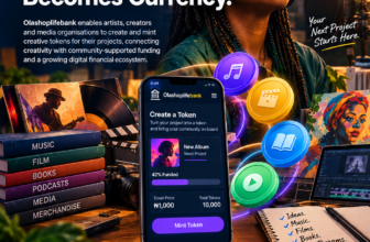 Olashoplife Publishing Launches Olashoplifebank to Help Artists and Creators Raise Funds Through Creative Tokens